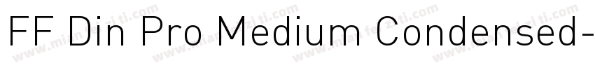 FF Din Pro Medium Condensed字体转换